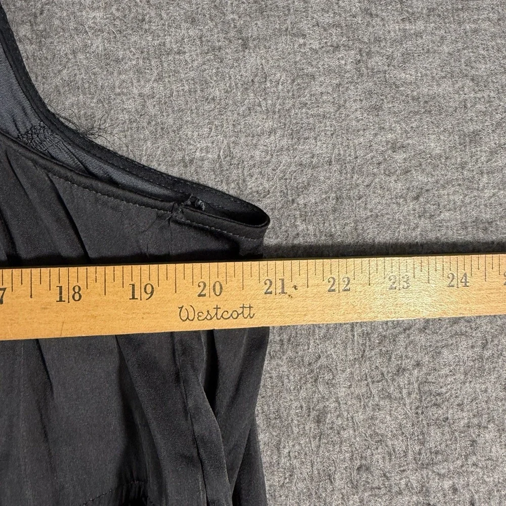 Free People Intimately Pretty Please  Open Tie Back Black Bodysuit Size Medium